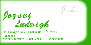 jozsef ludwigh business card